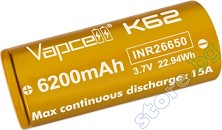  3.7 V 26650 K62 -  Li-Ion (26650) 6200 mAh - 