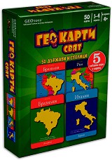 Гео Свят - 5 в 1 - Комплект от 50 образователни карти — GEO-116