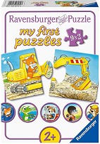 Строителна площадка за животни - 9 пъзела от 2 части от колекцията My First Puzzle — Ravensburger 03074