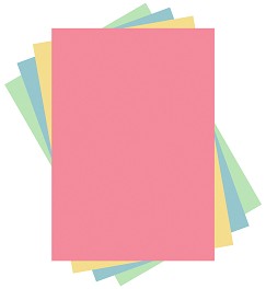 Цветна копирна хартия A4 Mondi Artist Color - 100 листа, 80 g/m<sup>2</sup> в пастелни цветове - 
