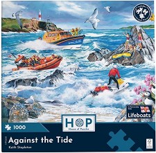 Срещу вълните - Пъзел от 1000 части на Кийт Стейпълтън — The House of Puzzles HP0608