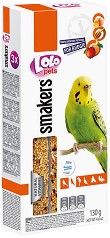 Крекери за вълнисти папагали Lolo Pets - 130 г, с плодове, мед и яйца, от серията Smakers