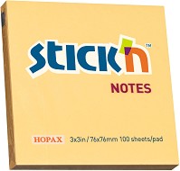 Самозалепващи листчета в пастелни цветове Stick'n - 100 листчета с размери 7.6 x 7.6 cm - 