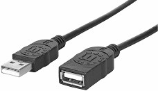 Удължителен кабел USB 2.0 Type-A Male към USB Type-A Female - С дължина 1.8 m - 