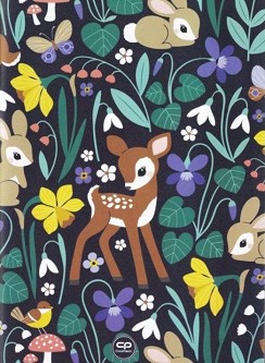 Тетрадка с широки редове - Формат A5 с 60 листа от серията Oh My Deer