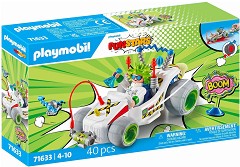 Playmobil Funstars - Състезателна кола професор — 71633