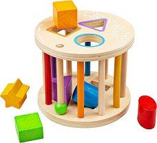 Дървена дрънкалка сортер Bigjigs Toys — BB096