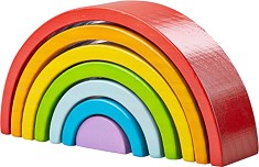 Дървен сортер Bigjigs Toys - Малка дъга — BJ499