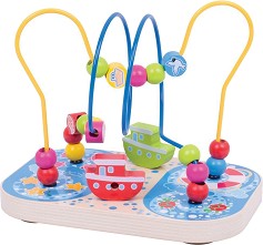 Дървен лабиринт Bigjigs Toys - Море — BB127