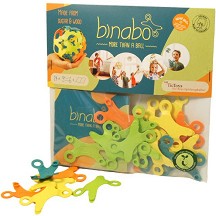 Еко конструктор от биопластмаса TicToys Binabo - От 24 елемента — 261860