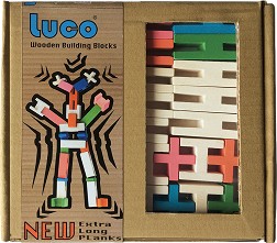Детски дървен конструктор Luco Toys - От 42 части — 2019_009