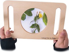 Детска дървена лупа с 2 дръжки Bigjigs Toys — BJE0023
