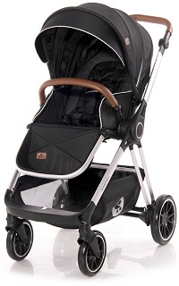Бебешка количка 3 в 1 Lorelli Angel - С кош за новородено, лятна седалка, кош за кола, чанта и аксесоари - количка
