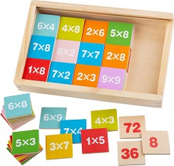 Дървена таблицата за умножение Bigjigs Toys — BJ538