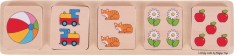 Цифрите от 1 до 5 - Дървен образователен пъзел — Bigjigs Toys BJ276