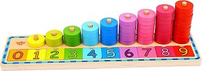 Дървена низанка Tooky Toy - Научи се да броиш — TKJH851