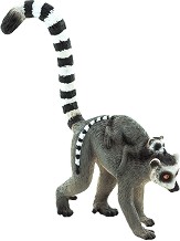 Фигурка на лемур с малко лемурче Mojo - От серията Wildlife — 387237