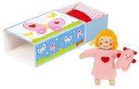 Джобна парцалена кукличка в кутийка - Goki — 51536