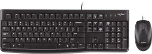 Клавиатура с оптична мишка Logitech MK120 - С USB кабели - 