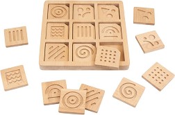 Дървена поставка с релефни форми - Andreu — Andreu Toys 16126