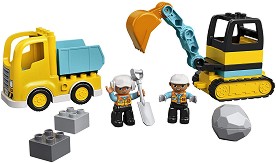LEGO Duplo - Камион и верижен багер - Детски конструктор — 10931