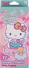 Темперни бои Colorino Kids - 12 цвята x 12 мл на тема Hello Kitty