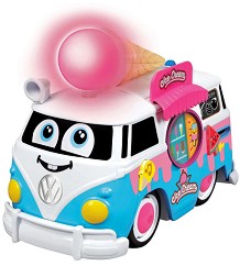 Бус за сладолед Bburago - Volkswagen - Със звук и светлина от серията Junior — 16-88610