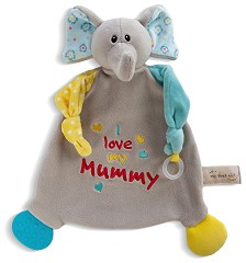 Кърпа за гушкане с чесалка Слон - NICI - От серията My first NICI — 48893