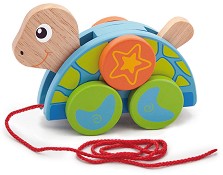 Дървена играчка за дърпане Костенурка - Viga Toys — 50080