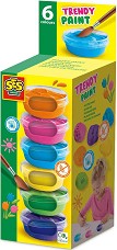 Бои за плакати SES Creative Trendy - 6 цвята x 45 мл