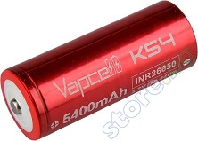  3.6 V 26650 K54 -  Li-Ion (26650) 5400 mAh - 