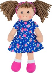 Парцалена кукла Холи - Bigjigs Toys - С височина 25 cm — BJD057