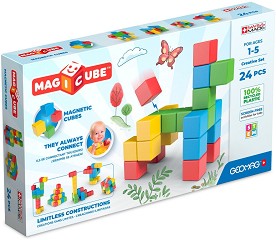 Магнитен конструктор Geomag - Creative - От 24 части, от серията Magicube — 248