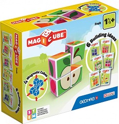 Магнитни кубчета Geomag - Плодове - От 10 части, от серията Magicube — 131