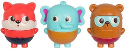 Играчки за баня Battat - Слонче, лисица и мече - От 3 броя от серията B Toys — 1846