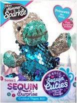 Плюшено Понито Принцес с пайети - С аксесоар от серията Sequin Cuties — 20622