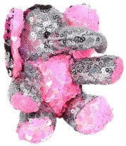 Плюшено слонче Пинът - С аксесоар от серията Sequin Cuties — 20622