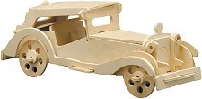 Ретро автомобил - MG TC - Дървен 3D пъзел — Pebaro 865 6