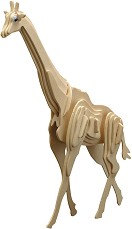 Жираф - Дървен 3D пъзел — Pebaro 859 4