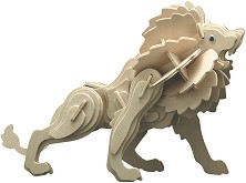 Лъв - Дървен 3D пъзел — Pebaro 871 1
