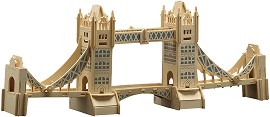 Тауър Бридж - Дървен 3D пъзел — Pebaro 884