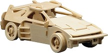 Италианска спортна кола - Дървен 3D пъзел — Pebaro 865 5