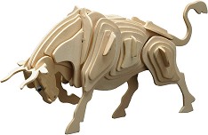 Бик - Дървен 3D пъзел — Pebaro 852 9