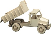 Самосвал - Дървен 3D пъзел — Pebaro 863 3