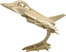 Изтребител - Дървен 3D пъзел — Pebaro 866 4