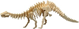 Скелет на Бронтозавър - Дървен 3D пъзел — Pebaro 856 8