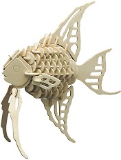 Рибка - Дървен 3D пъзел — Pebaro 852 2