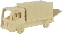 Камион - Дървен 3D пъзел — Pebaro 851 4