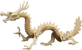 Китайски дракон - Дървен 3D пъзел — Pebaro 857 6