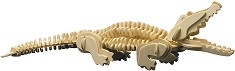 Крокодил - Дървен 3D пъзел — Pebaro 860 3